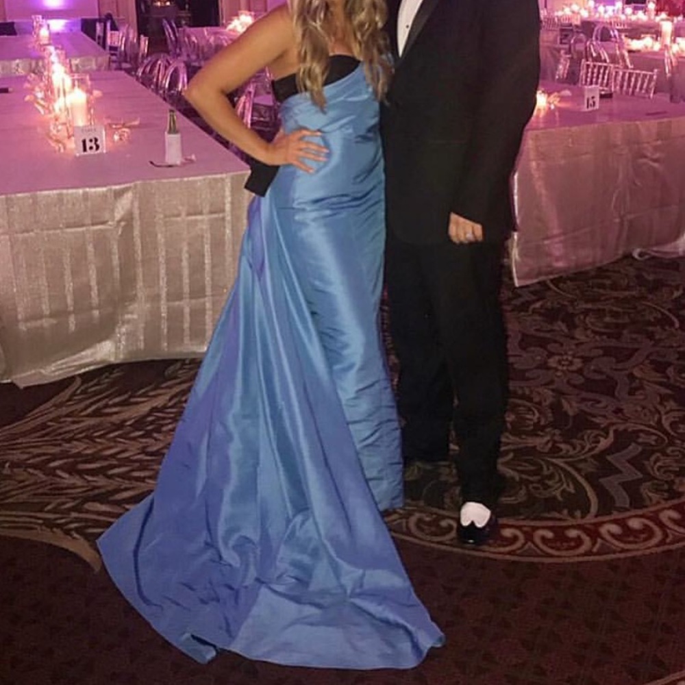Carolina Herrera gown with train